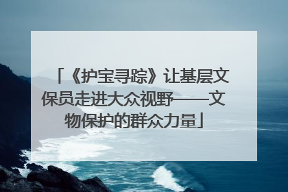 《护宝寻踪》让基层文保员走进大众视野——文物保护的群众力量