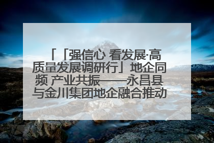 「强信心 看发展·高质量发展调研行」地企同频 产业共振——永昌县与金川集团地企融合推动重大项目建设