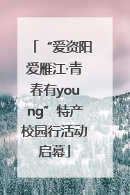 “爱资阳爱雁江·青春有young”特产校园行活动启幕