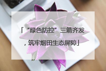 “绿色防控”三箭齐发，筑牢烟田生态屏障