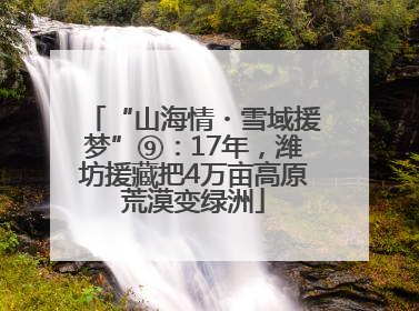 “山海情・雪域援梦”⑨：17年，潍坊援藏把4万亩高原荒漠变绿洲