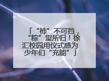 “柿”不可挡，“粽”望所归！徐汇校园用仪式感为少年们“充能”