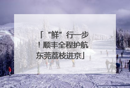 “鲜”行一步！顺丰全程护航东莞荔枝进京