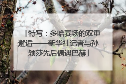 特写：多哈赛场的双重邂逅——新华社记者与孙颖莎先后偶遇巴赫