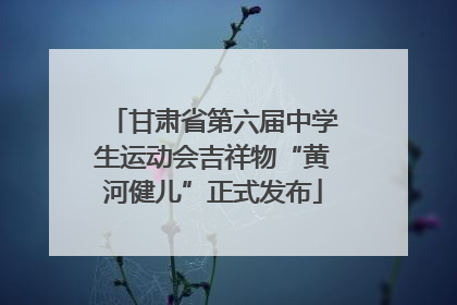 甘肃省第六届中学生运动会吉祥物“黄河健儿”正式发布