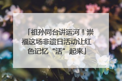 祖孙同台讲运河！崇福这场非遗日活动让红色记忆“活”起来