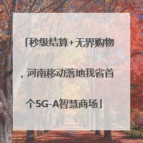 秒级结算+无界购物，河南移动落地我省首个5G-A智慧商场