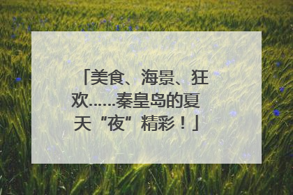 美食、海景、狂欢……秦皇岛的夏天“夜”精彩！