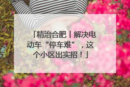 精治合肥丨解决电动车“停车难”，这个小区出实招！