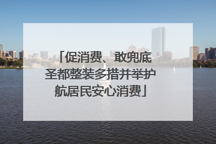促消费、敢兜底 圣都整装多措并举护航居民安心消费