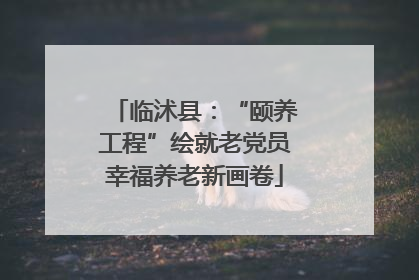临沭县：“颐养工程”绘就老党员幸福养老新画卷