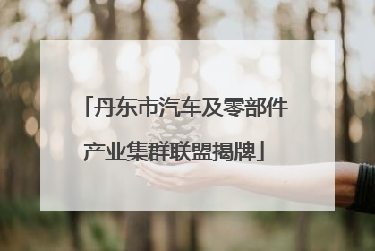 丹东市汽车及零部件产业集群联盟揭牌