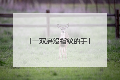 一双磨没指纹的手