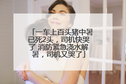 一车上百头猪中暑已死2头，司机快哭了 消防紧急浇水解暑，司机又哭了