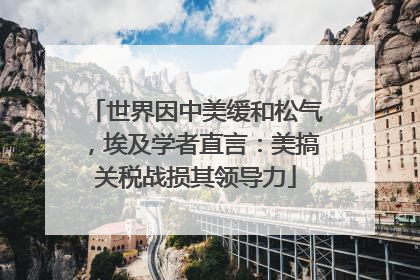 世界因中美缓和松气，埃及学者直言：美搞关税战损其领导力