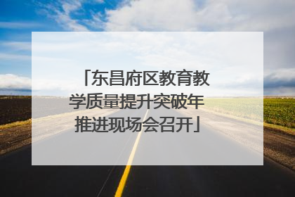 东昌府区教育教学质量提升突破年推进现场会召开