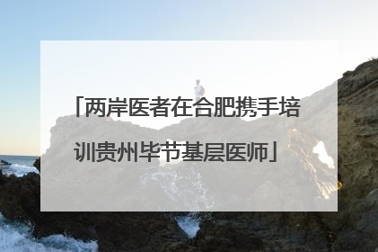 两岸医者在合肥携手培训贵州毕节基层医师