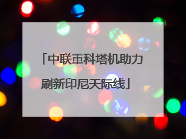 中联重科塔机助力刷新印尼天际线