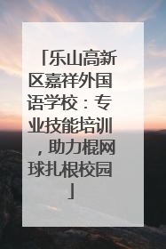 乐山高新区嘉祥外国语学校：专业技能培训，助力棍网球扎根校园