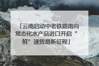 云南启动中老铁路南向常态化水产品进口开启“鲜”速贸易新征程