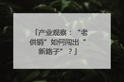 产业观察：“老供销”如何闯出“新路子”？