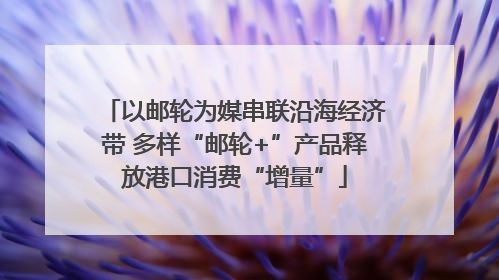以邮轮为媒串联沿海经济带 多样“邮轮+”产品释放港口消费“增量”
