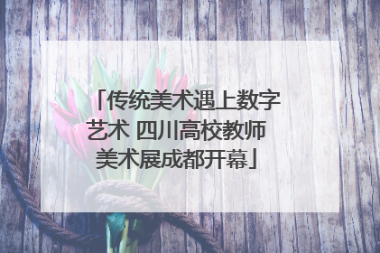 传统美术遇上数字艺术 四川高校教师美术展成都开幕