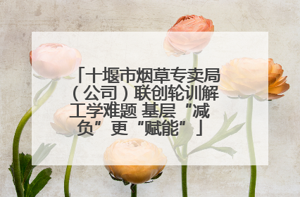 十堰市烟草专卖局（公司）联创轮训解工学难题 基层“减负”更“赋能”