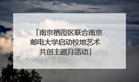 南京栖霞区联合南京邮电大学启动校地艺术共创主题月活动