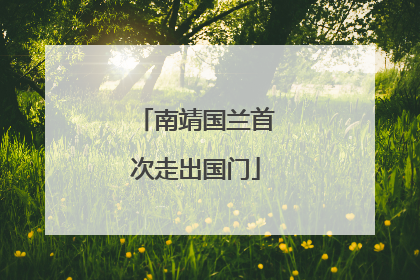 南靖国兰首次走出国门