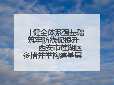 健全体系强基础 筑牢防线促提升——西安市莲湖区多措并举构建基层应急管理新格局