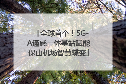 全球首个！5G-A通感一体基站赋能保山机场智慧蝶变