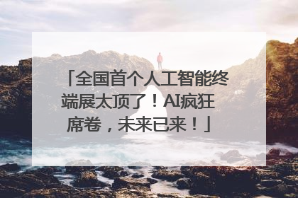 全国首个人工智能终端展太顶了！AI疯狂席卷，未来已来！
