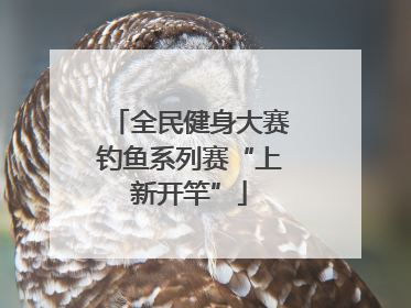 全民健身大赛钓鱼系列赛“上新开竿”