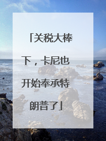关税大棒下，卡尼也开始奉承特朗普了