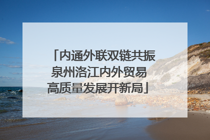 内通外联双链共振 泉州洛江内外贸易高质量发展开新局