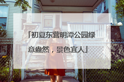 初夏东营明潭公园绿意盎然，景色宜人