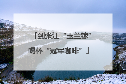 到张江“玉兰镓”喝杯“冠军咖啡”