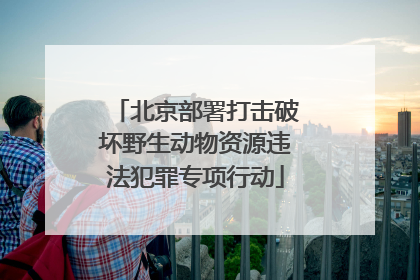 北京部署打击破坏野生动物资源违法犯罪专项行动
