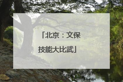 北京：文保技能大比武