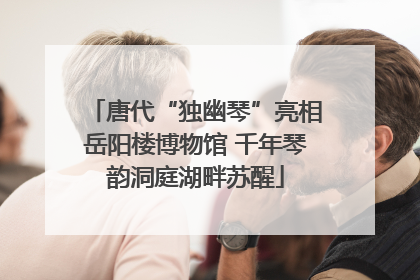 唐代“独幽琴”亮相岳阳楼博物馆 千年琴韵洞庭湖畔苏醒