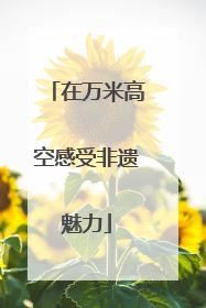 在万米高空感受非遗魅力