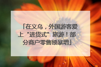 在义乌，外国游客爱上“进货式”旅游！部分商户零售额暴增