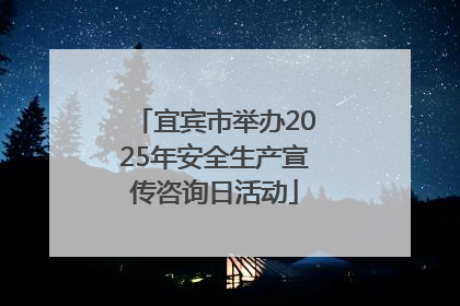 宜宾市举办2025年安全生产宣传咨询日活动