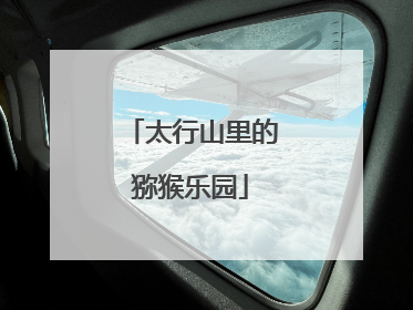 太行山里的猕猴乐园