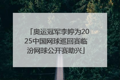 奥运冠军李婷为2025中国网球巡回赛临汾网球公开赛助兴