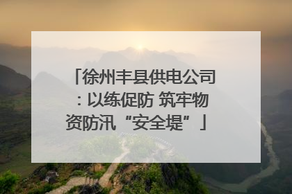 徐州丰县供电公司：以练促防 筑牢物资防汛“安全堤”