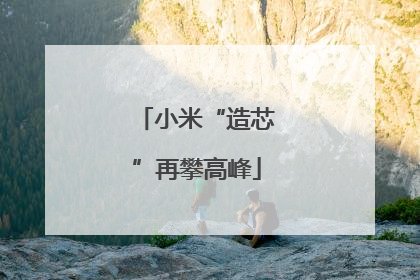 小米“造芯”再攀高峰