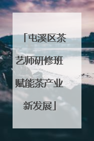 屯溪区茶艺师研修班赋能茶产业新发展