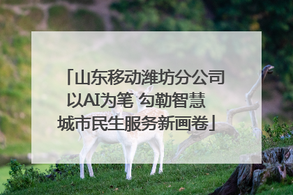山东移动潍坊分公司以AI为笔 勾勒智慧城市民生服务新画卷